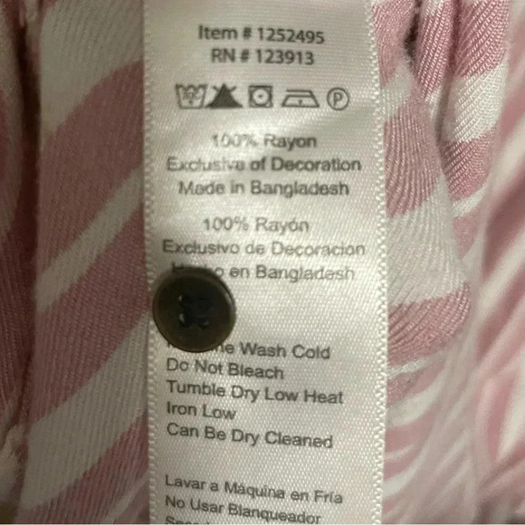 Jachs Girlfriend Long Sleeve Button Down Striped Shirt Medium - Picture 4 of 5